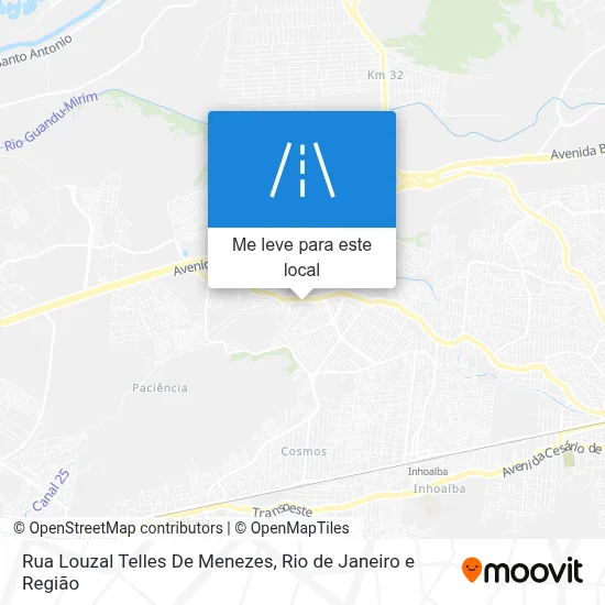 Rua Louzal Telles De Menezes mapa
