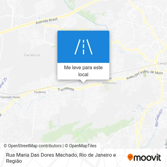 Rua Maria Das Dores Machado mapa