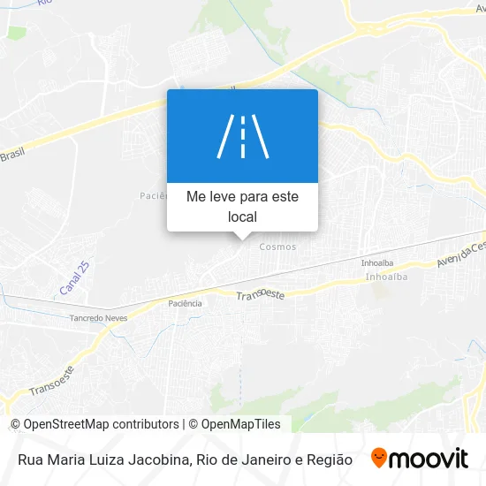 Rua Maria Luiza Jacobina mapa