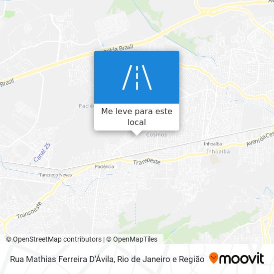 Rua Mathias Ferreira D'Ávila mapa