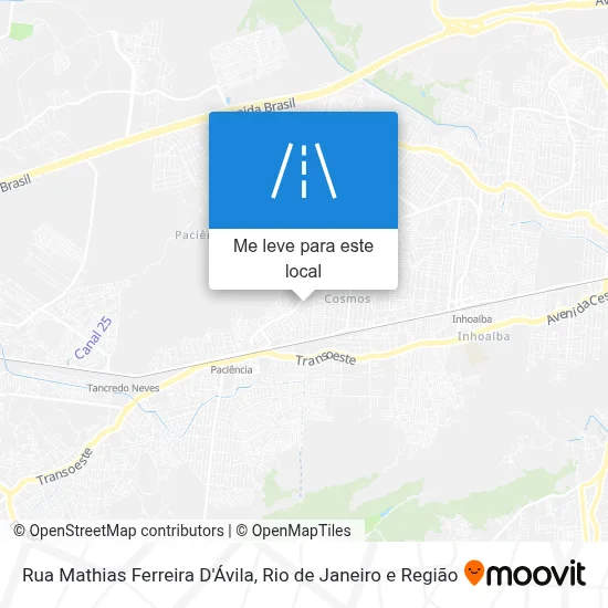 Rua Mathias Ferreira D'Ávila mapa