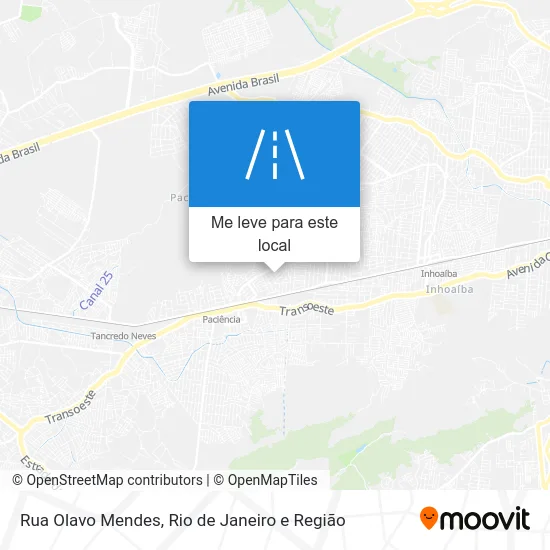 Rua Olavo Mendes mapa
