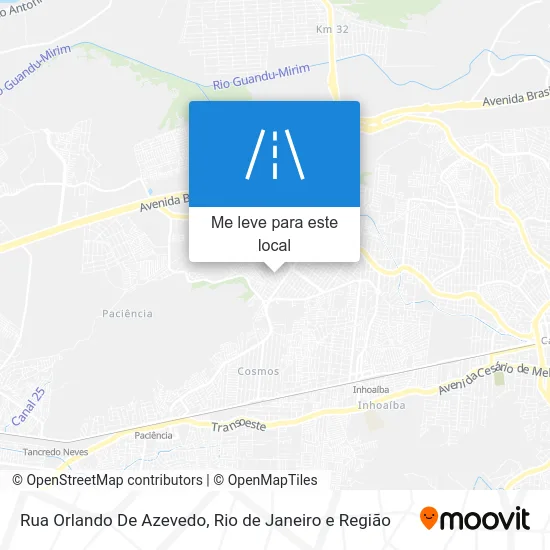 Rua Orlando De Azevedo mapa