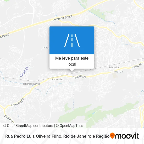Rua Pedro Luis Oliveira Filho mapa