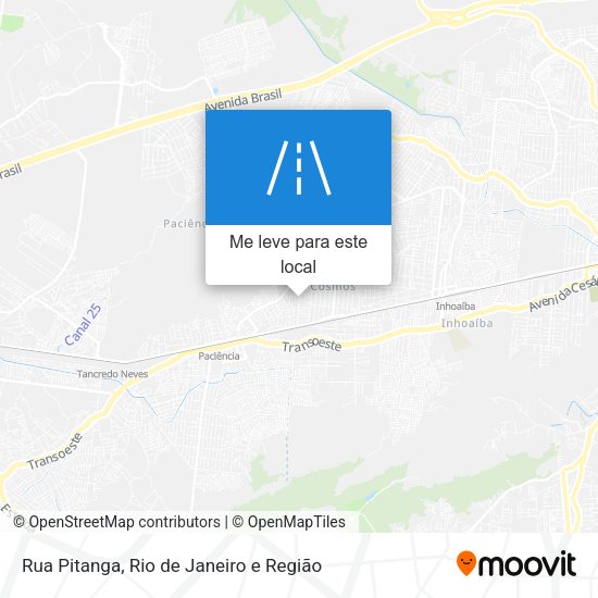 Rua Pitanga mapa