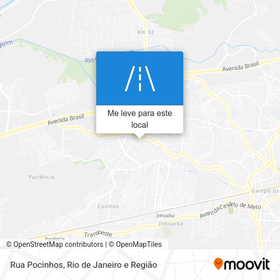 Rua Pocinhos mapa