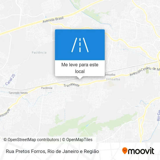 Rua Pretos Forros mapa