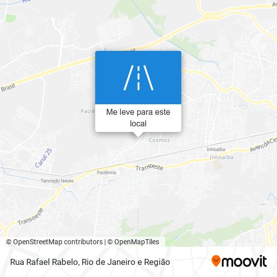 Rua Rafael Rabelo mapa