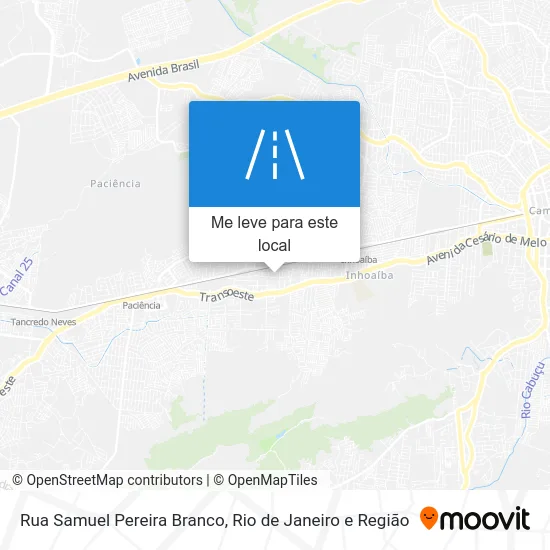 Rua Samuel Pereira Branco mapa