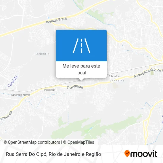 Rua Serra Do Cipó mapa