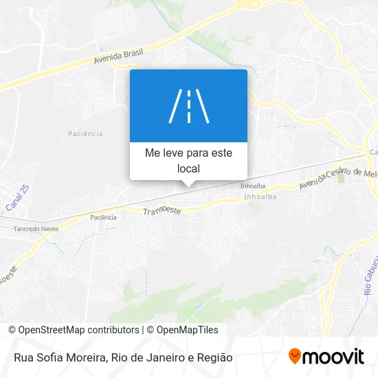 Rua Sofia Moreira mapa