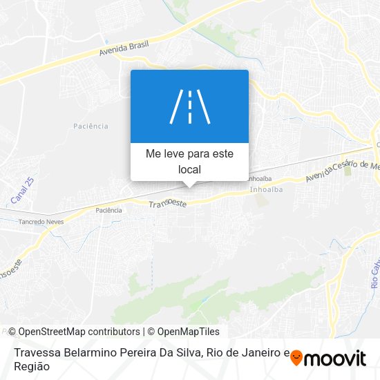 Travessa Belarmino Pereira Da Silva mapa