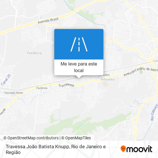 Travessa João Batista Knupp mapa