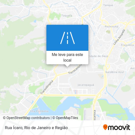 Rua Ícaro mapa
