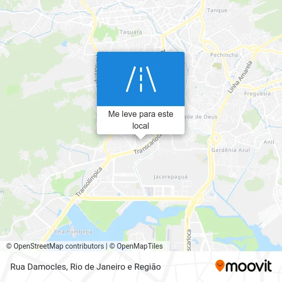 Rua Damocles mapa