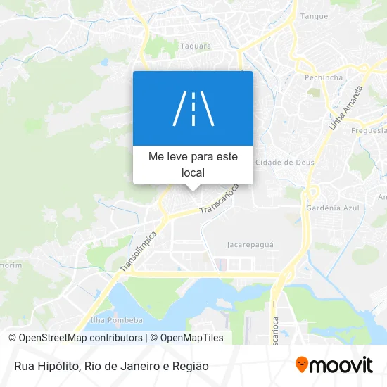 Rua Hipólito mapa