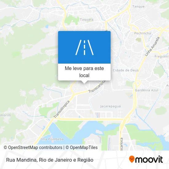 Rua Mandina mapa