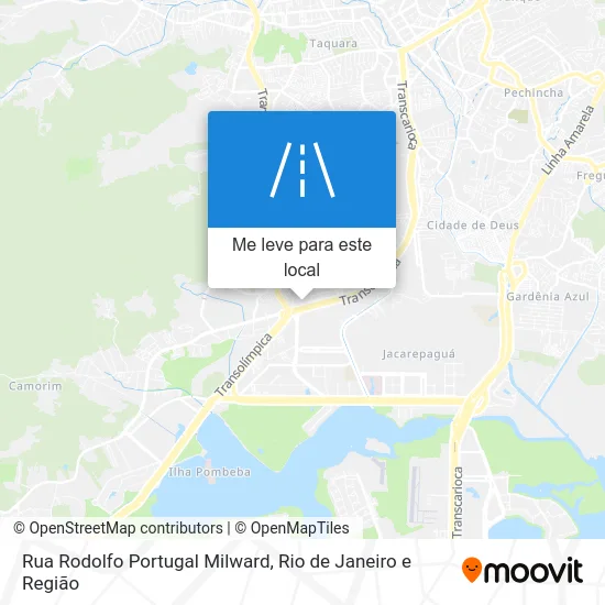 Rua Rodolfo Portugal Milward mapa