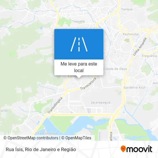 Rua Ísis mapa