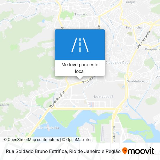 Rua Soldado Bruno Estrífica mapa
