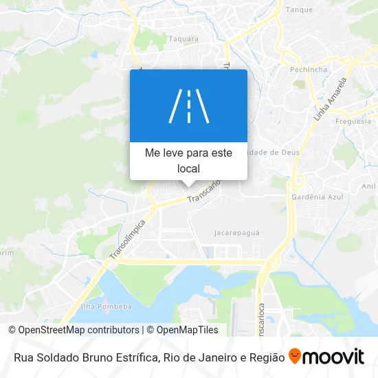 Rua Soldado Bruno Estrífica mapa