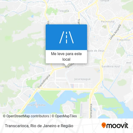 Transcarioca mapa