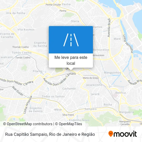 Rua Capitão Sampaio mapa