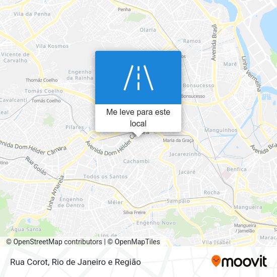 Rua Corot mapa