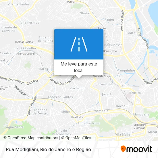 Rua Modigliani mapa