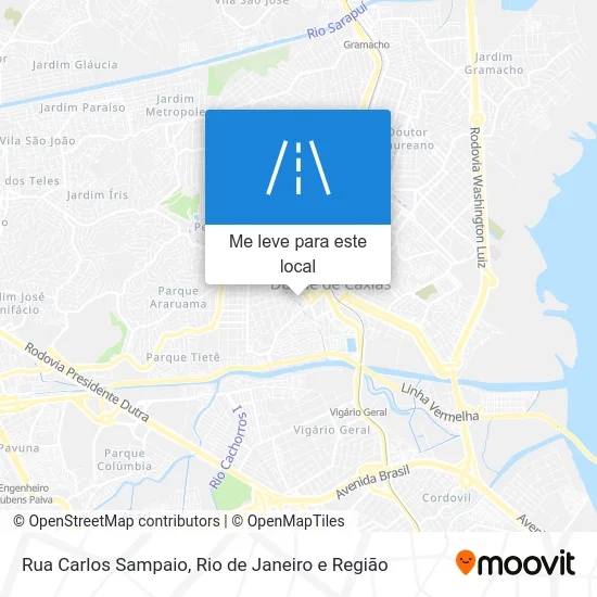 Rua Carlos Sampaio mapa