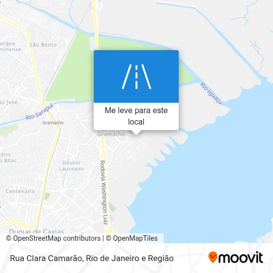 Rua Clara Camarão mapa