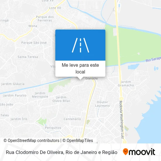 Rua Clodomiro De Oliveira mapa