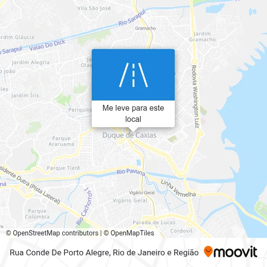 Rua Conde De Porto Alegre mapa