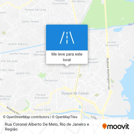 Rua Coronel Alberto De Melo mapa