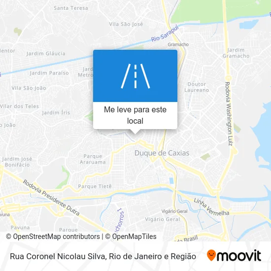 Rua Coronel Nicolau Silva mapa