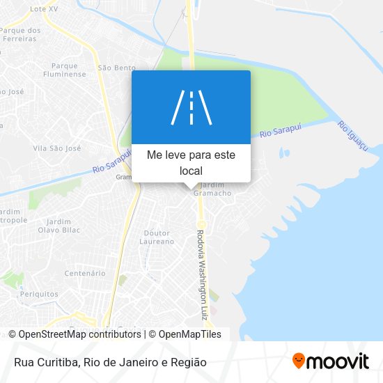 Rua Curitiba mapa