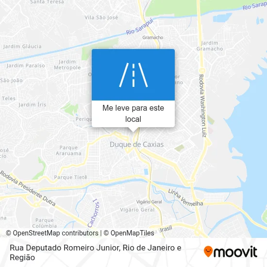 Rua Deputado Romeiro Junior mapa