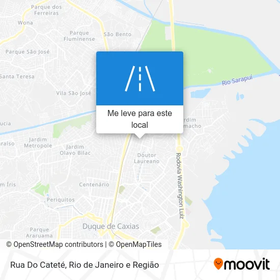 Rua Do Cateté mapa