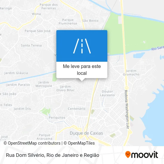 Rua Dom Silvério mapa
