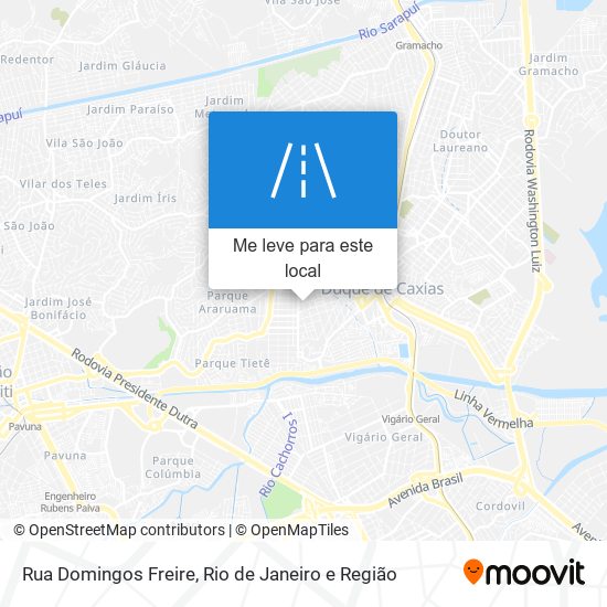 Rua Domingos Freire mapa