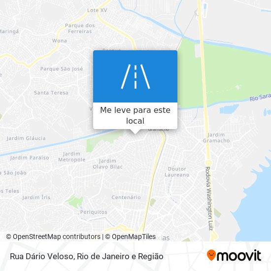 Rua Dário Veloso mapa