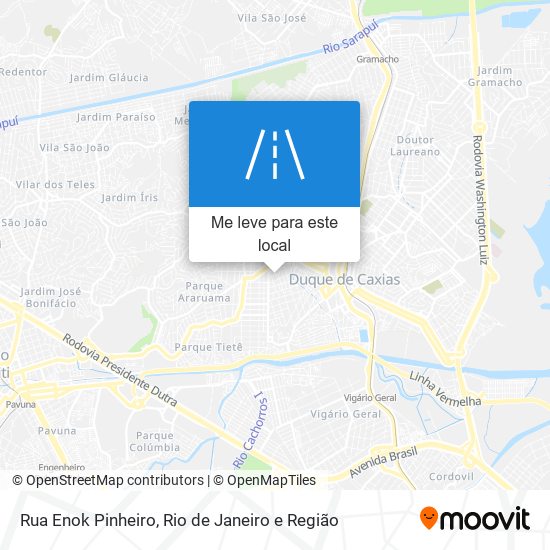 Rua Enok Pinheiro mapa