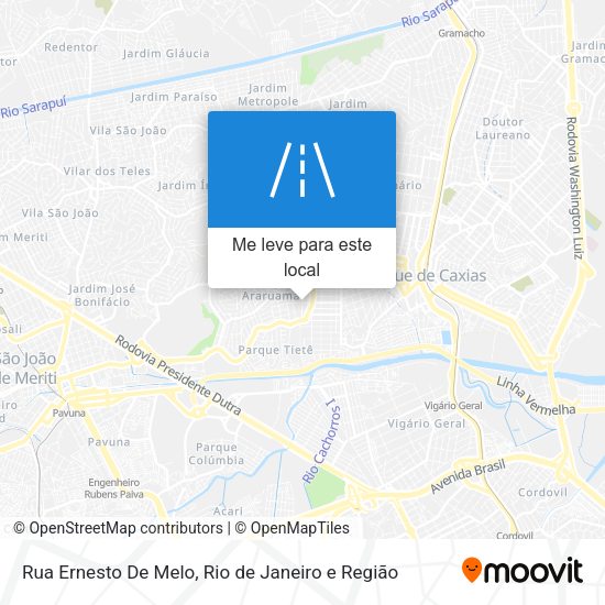 Rua Ernesto De Melo mapa