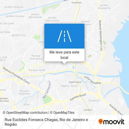 Rua Euclides Fonseca Chagas mapa