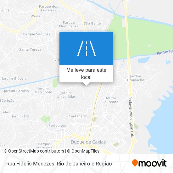 Rua Fidélis Menezes mapa