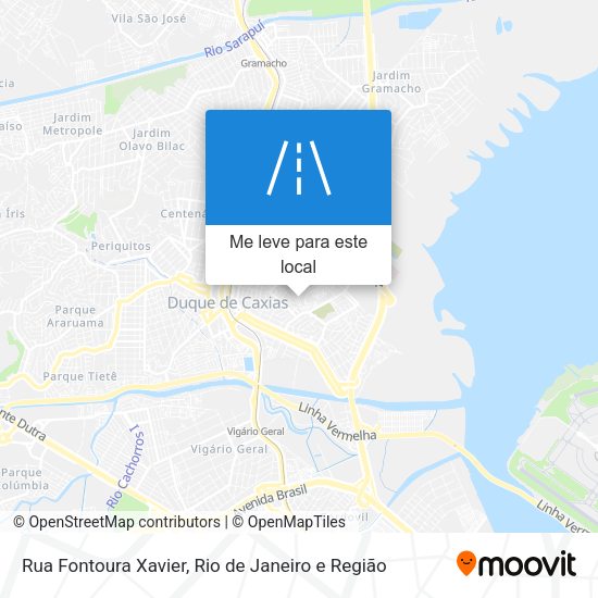 Rua Fontoura Xavier mapa