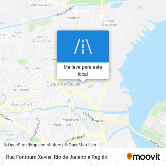 Rua Fontoura Xavier mapa
