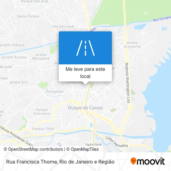 Rua Francisca Thome mapa