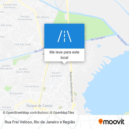 Rua Frei Veloso mapa