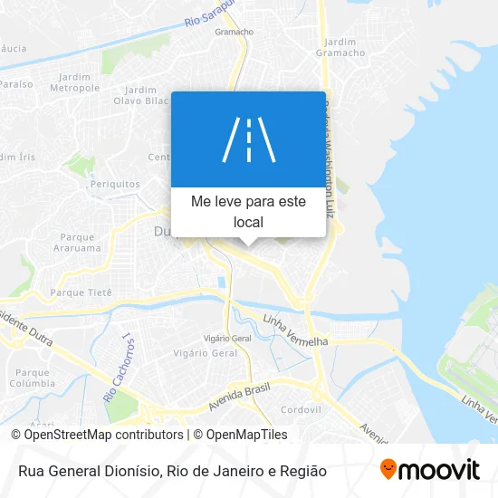Rua General Dionísio mapa